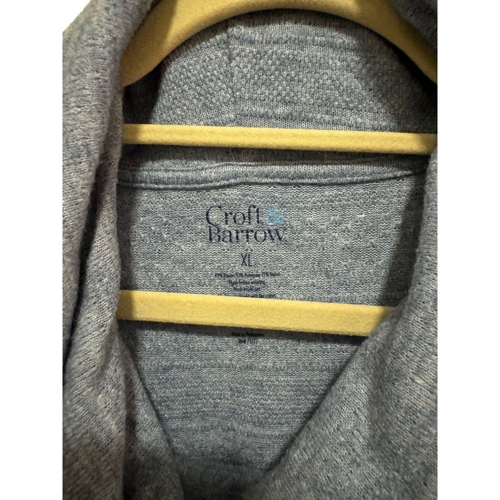 Croft & Barrow - Light Blue cowl neck tunic Sweater - Size XL - Picture 3 of 3